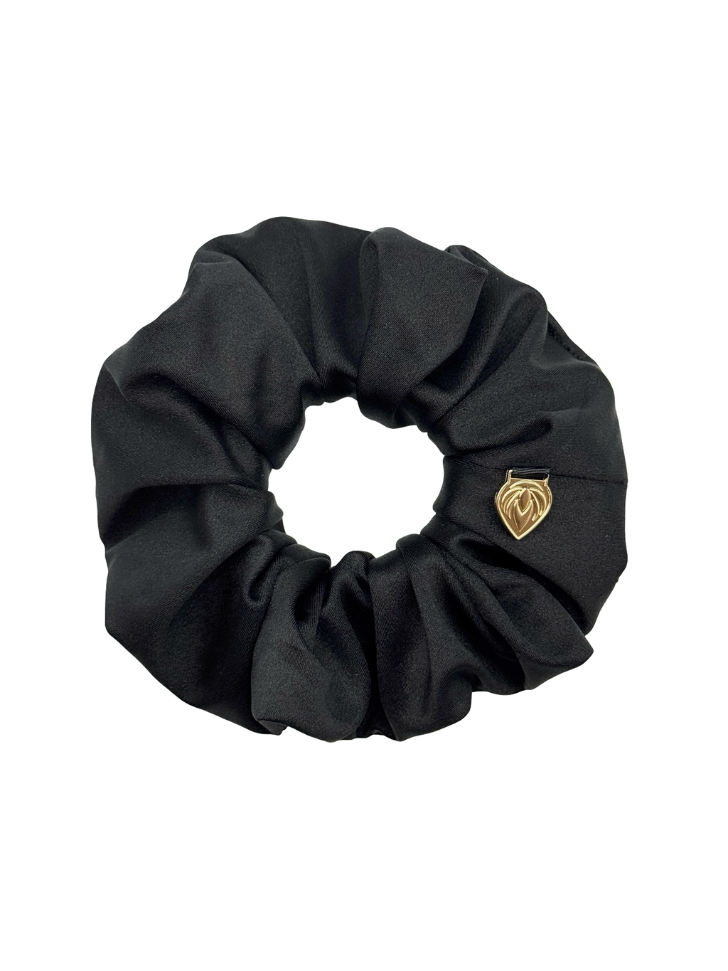 Premium Chic Scrunchie - Power Sateen Black