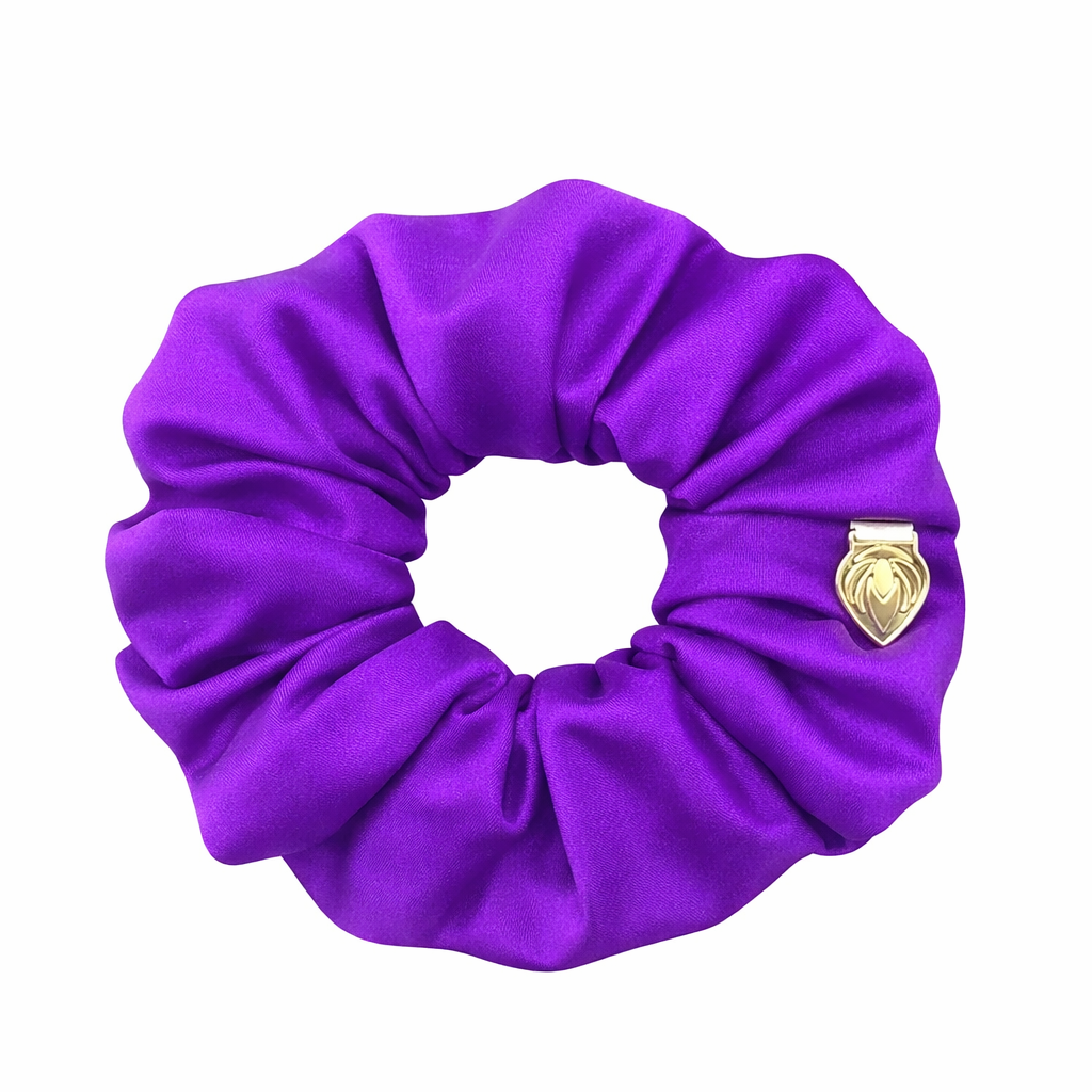 Premium Chic Scrunchie - Power Sateen Electric Magenta