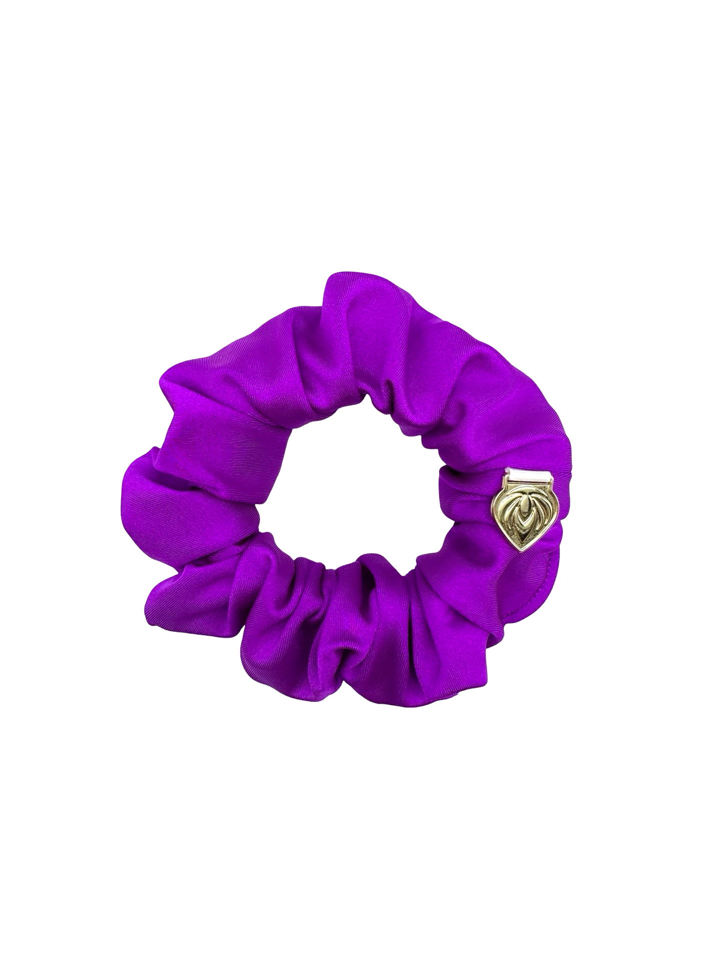 Premium Sporty Scrunchie - Power Sateen Electric Magenta