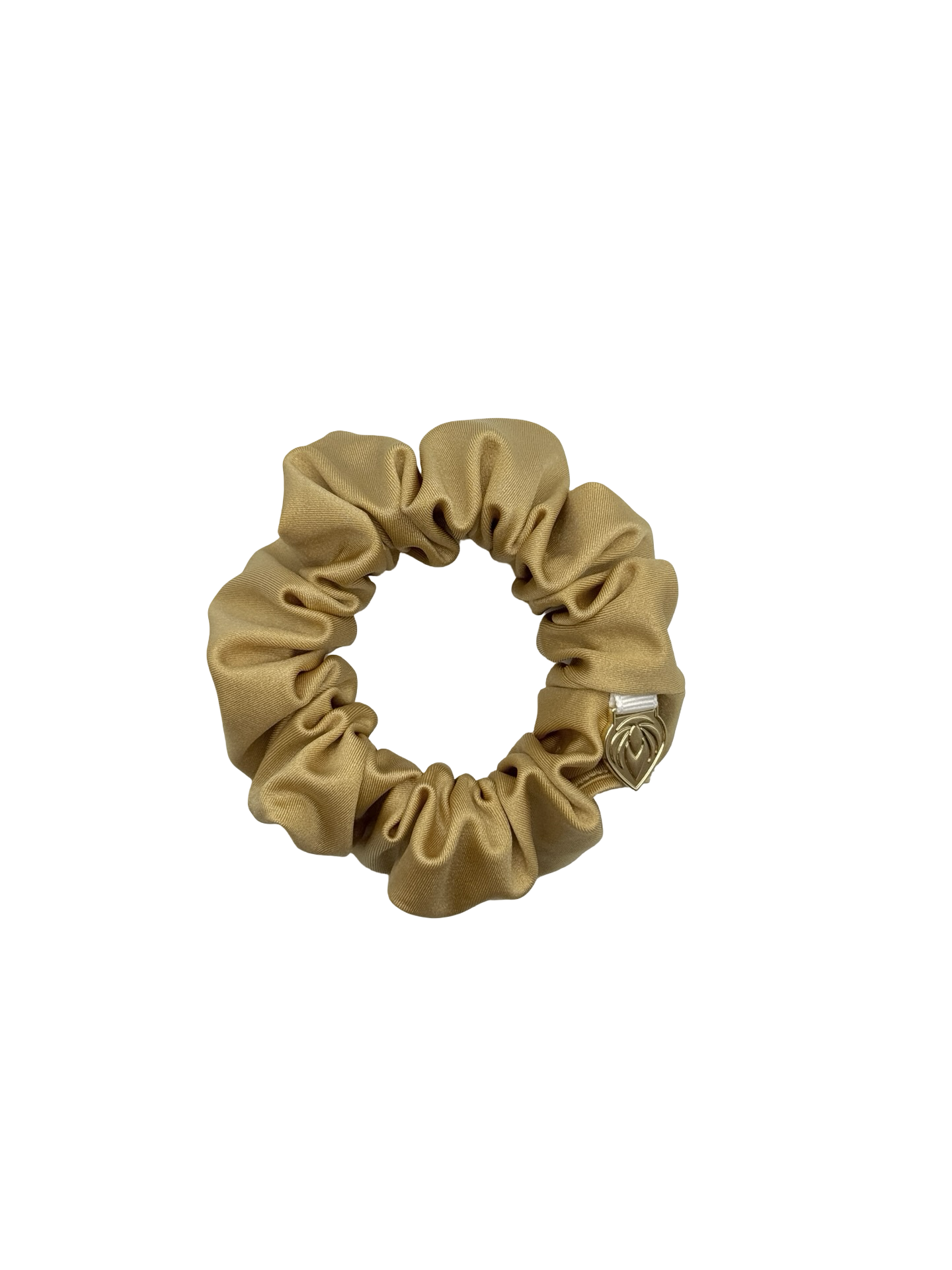Premium Sporty Scrunchie - Power Sateen Gold