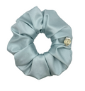 Premium Chic Scrunchie - Power Sateen Light Blue