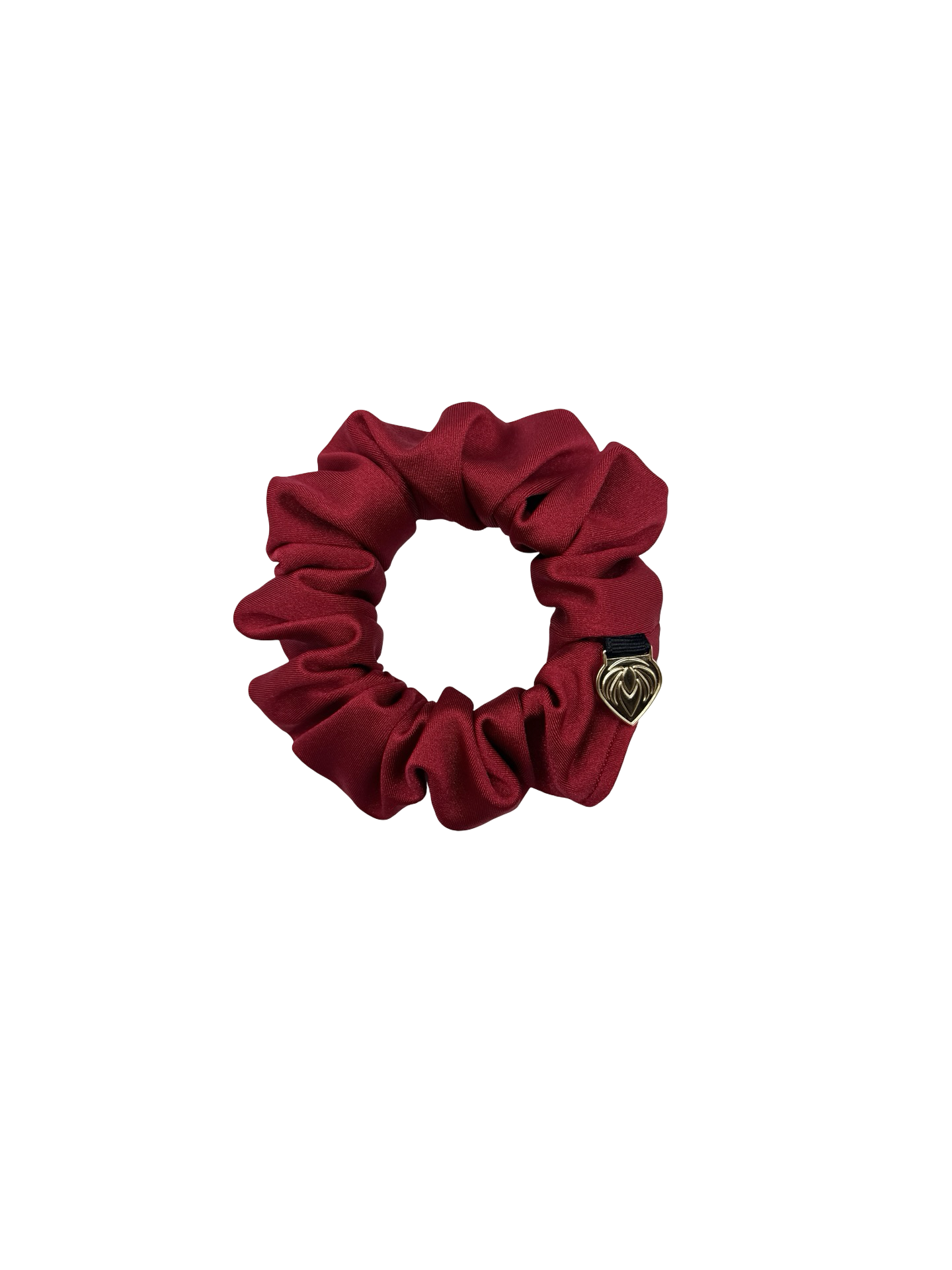 Premium Sporty Scrunchie - Power Sateen Red