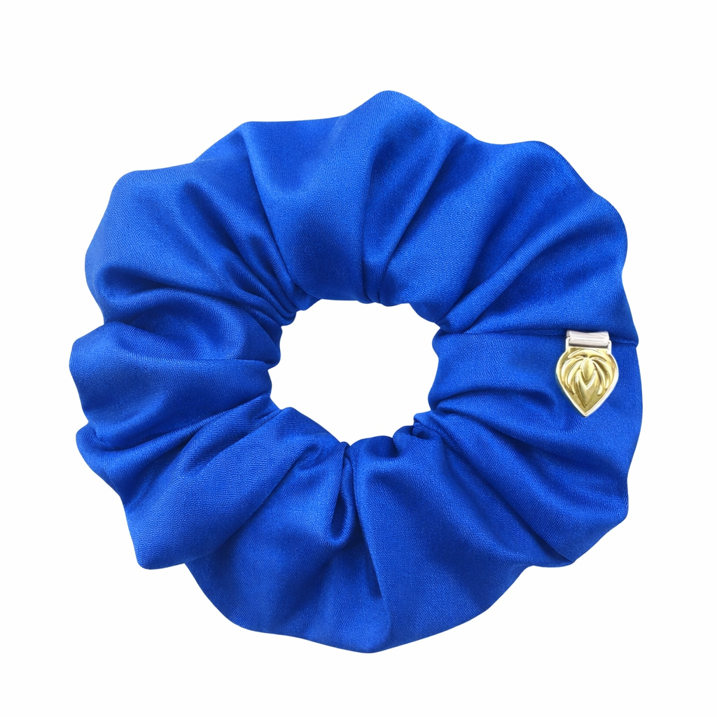 Premium Chic Scrunchie - Power Sateen Royal Blue