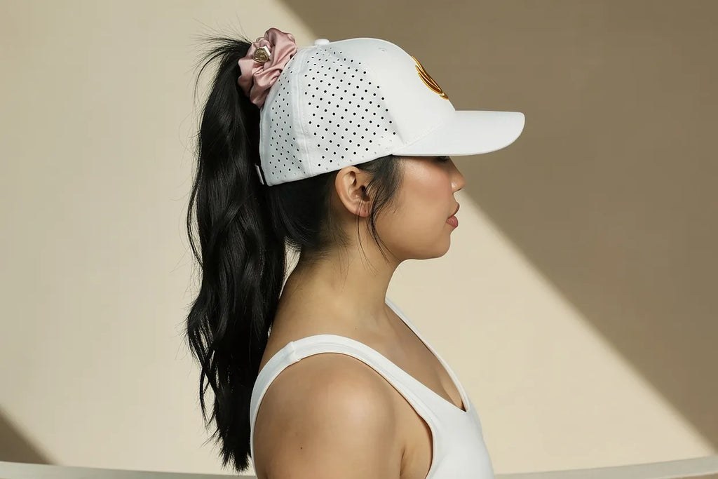 Premium Sporty Scrunchie - Power Sateen Blush