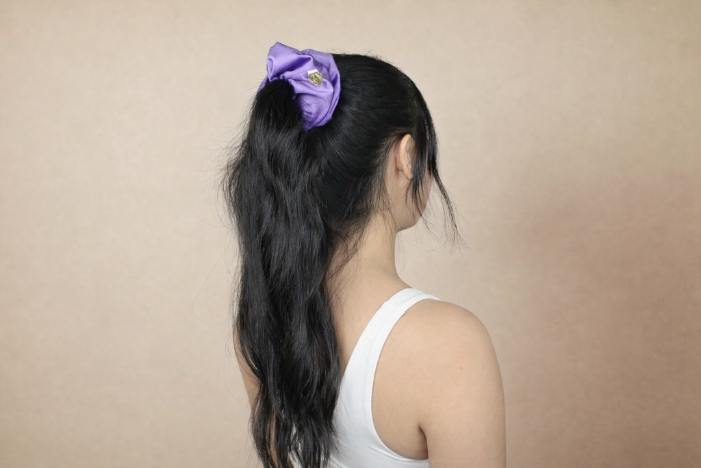 Premium Chic Scrunchie - Power Sateen Periwinkle