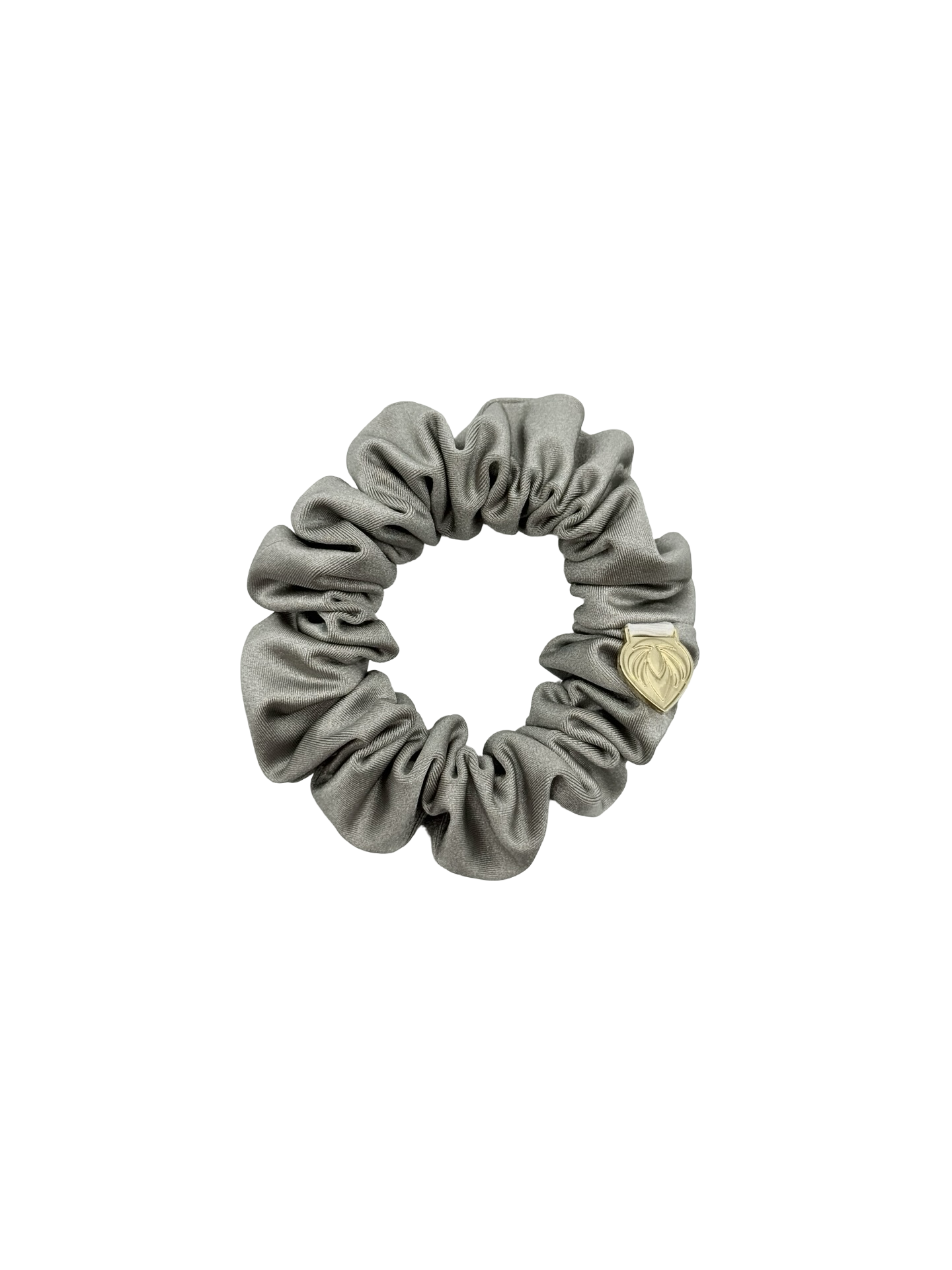 Premium Sporty Scrunchie - Power Sateen Silver