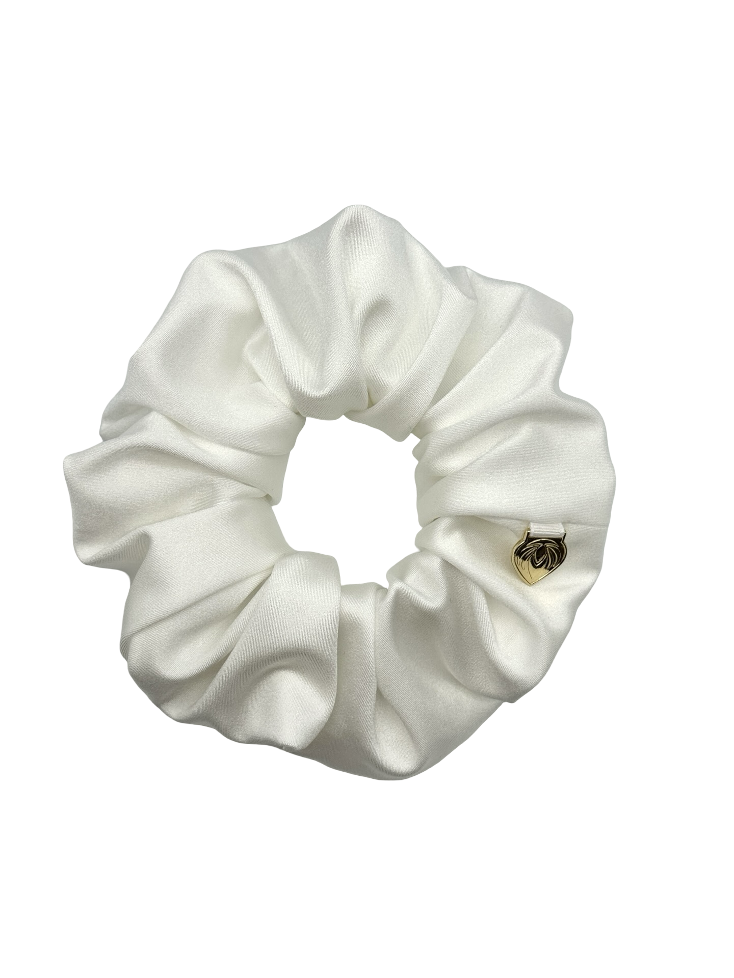 Premium Chic Scrunchie - Power Sateen White