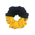 Premium Chic Scrunchie - PolyStretch Black/Yellow
