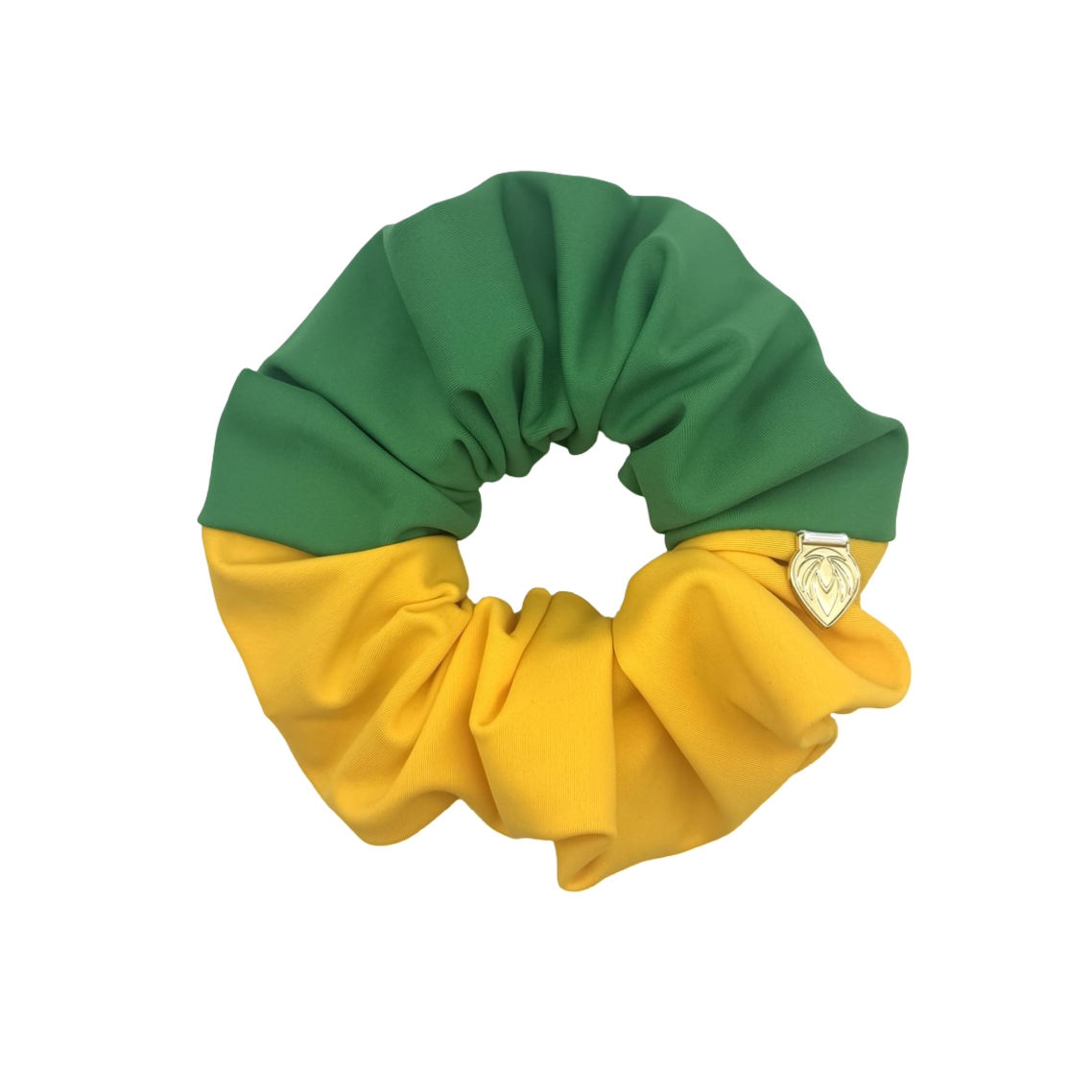 Premium Chic Scrunchie - PolyStretch Green/Yellow